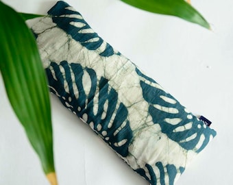 Máscara de olhos ponderada / Almofada para os olhos com mistura de eucalipto e lavanda / Presentes sustentáveis por menos de 20 / Tingida com plantas / Presente para spa e bem-estar / Para ioga e meditação
