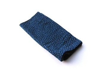 Blue Napkin Navy indigo table cloth napkins block print napkins organic cotton table linens shabby chic dining table napkin - DOTS