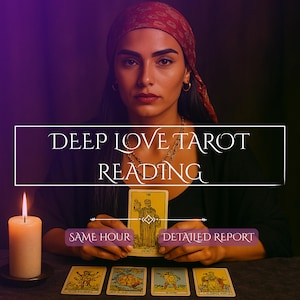 In-Depth Love Tarot Reading, Same Hour Tarot Cards Reading, No Sugar Psychic Reading, Love Reading, Love Tarot Reading
