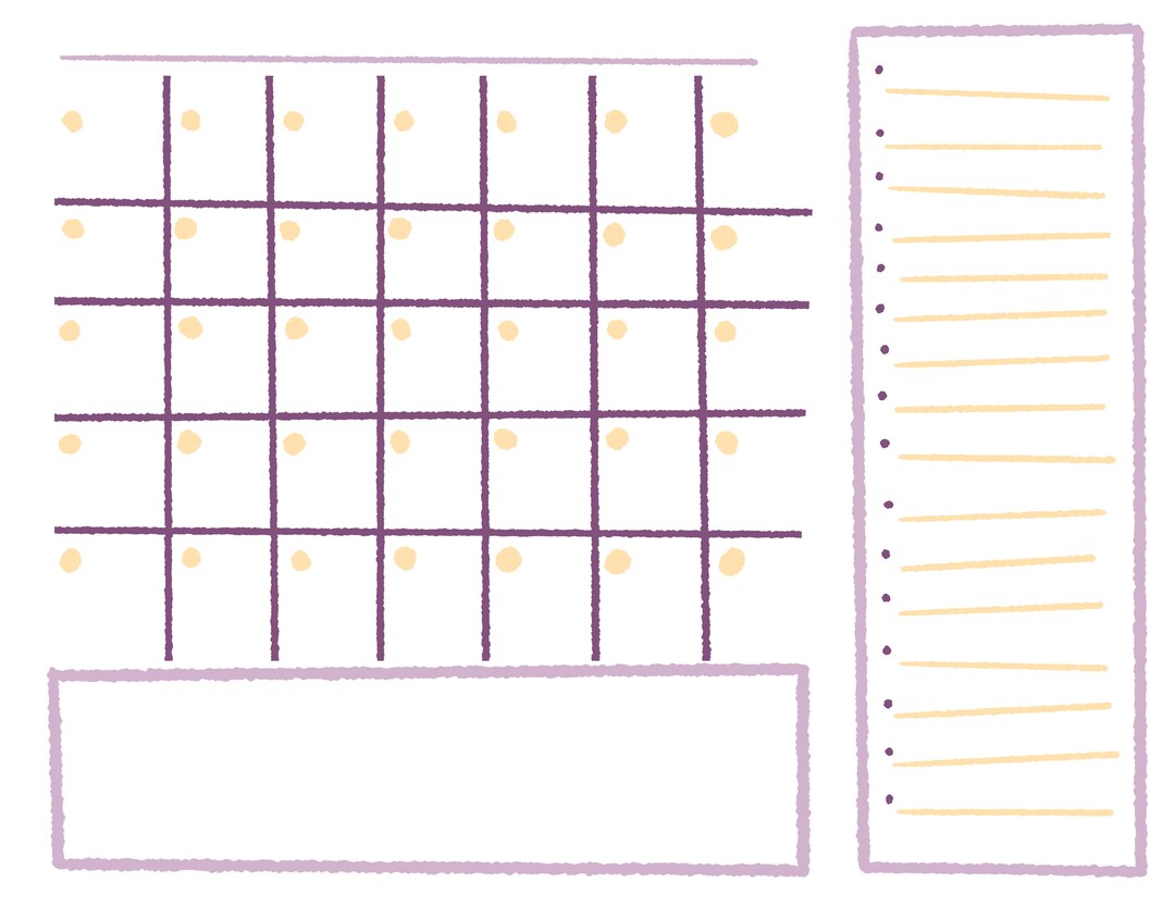 Month Planner Printable - PNG Images - Etsy
