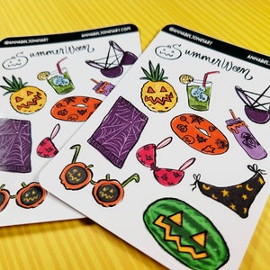 Summerween Gloss Stickers