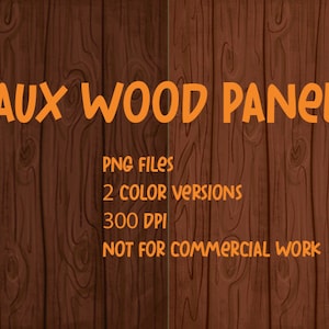 Digital Faux Wood Panels