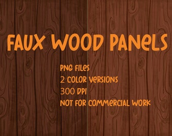 Digital Faux Wood Panels