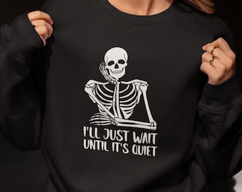 Maglietta divertente con scheletro da insegnante per Halloween - Comfort Colors Tee