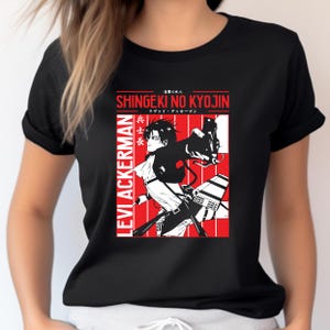 Levi Ackerman Shirt - Attack on Titan Anime T-Shirt - Shingeki no Kyojin Unisex Tee - Anime Merch for AOT Fans - Manga Streetwear Gift