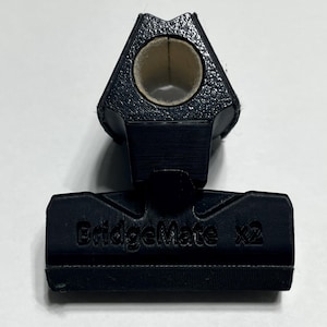 BridgeMate X2 NEW slide on billiards bridge 2 in 1. Bridgemate & RailmateBlue, Plastic Slip-On, Cue Bridge, Billiard Pool Cue Accessories.