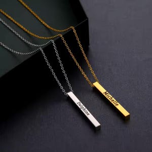 Origin Pendant Engravable  Necklace – Add Custom Name or Date For  Engraving Personalized Gift By R&#39;Laith
