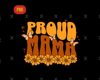 Mama whimsical wildflowers png, mom png, mama sublimation, Proud mama png, mothers day png, mom shirt png, coquette mama bow png, dtf png