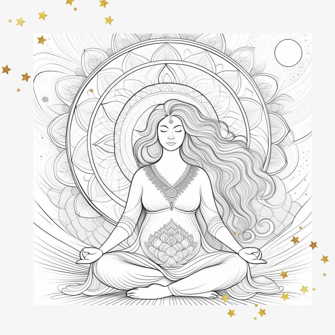 28 Mandala Coloring Pages for Pregnancy Intention + 30 Affirmation ...