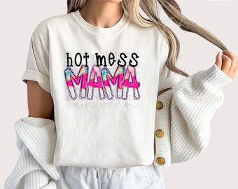 Cute Alpha Doodle Letters | Hot Mess Mama Dtf transfer | High Quality DTF Transfers | Oeko-Tex Certified | Soft Feel & Vibrant Colors
