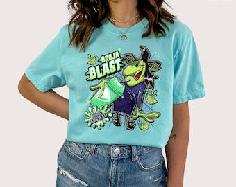 Bruja Blast Witch DTF Transfer | Spooky Cute Halloween Print | Oeko-Tex Certified | Lime Green Drink Design | Ready to Press | Bold Colors