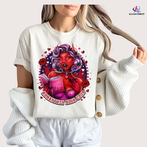Romantasy Book Club | Oeko Certified DTF Transfer | Gothic Book Lover Aesthetic | High-Quality Print | Ready-to-Press | Soft & Vibrant