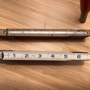 Vintage Pair of Foldable Yardtsicks - Folding Rulers