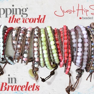 40% OFF Justhipstuff Leather Beaded Bracelet image 3