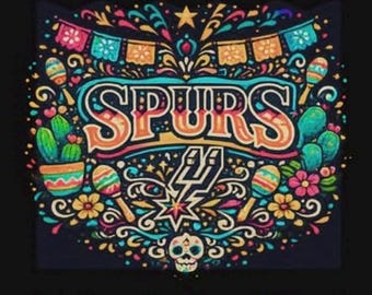 Fiesta Spurs T-Shirt, Retro Graphic Tee, 100% Cotton Unisex Shirt