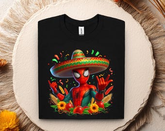 Fiesta Spiderman KID SIZES  Cotton Short Sleeve T-Shirt, Fiesta San Antonio