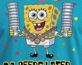 Spongebob Fiesta Spurs T-Shirt, 100% Cotton Unisex Tee