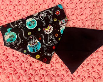 Reversible Cinco de Gato Pet Scarf, Over The Collar Bandana, Custom Dog/Cat Accessories