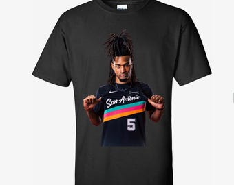 STEPHON CASTLE Spurs T-Shirt, Basketball Spurs playoff shirt, San Antonio spurs tee