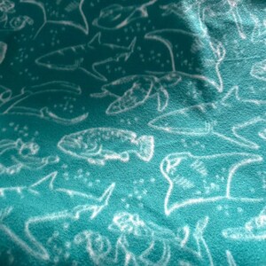 Midwest Cage Liner Pad, 24x47, Sea Life Prints, Made to order, Choose your Prints Ocean Fish Swim