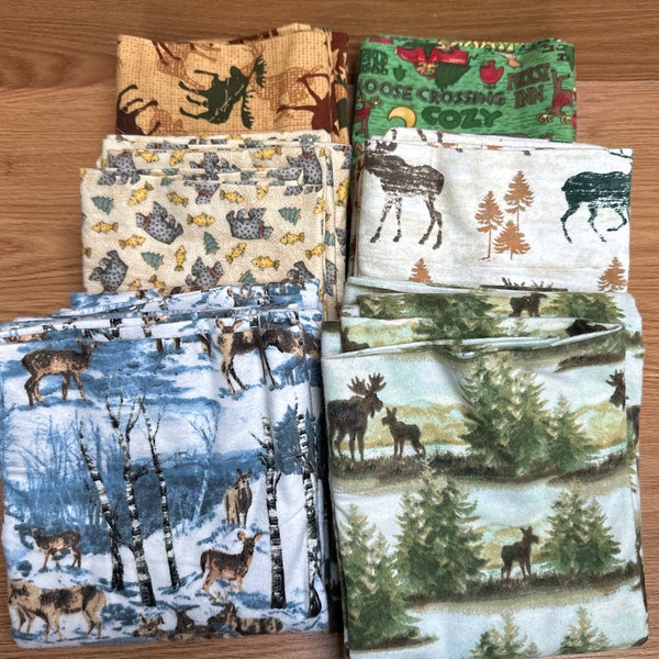 Northwoods Standard/Queen Bed Pillowcase Pairs, Choose your Print, Ready to ship