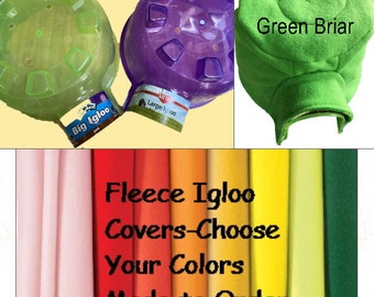 Fleece Igloo Cover, Made to Order, Choose Your Colors, Reversible