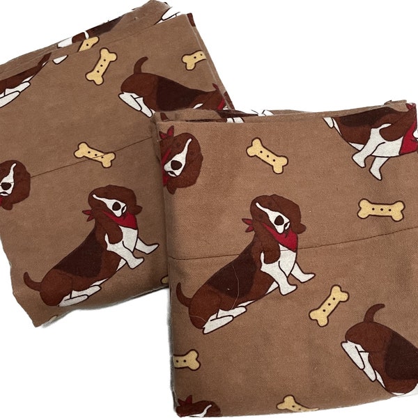 Basset Hound Dog Pattern Print Hooded Blanket