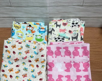 Animal Pillowcase Sets of 2, Standard/Queen Bed Pairs, Choose your Print, Ready to ship