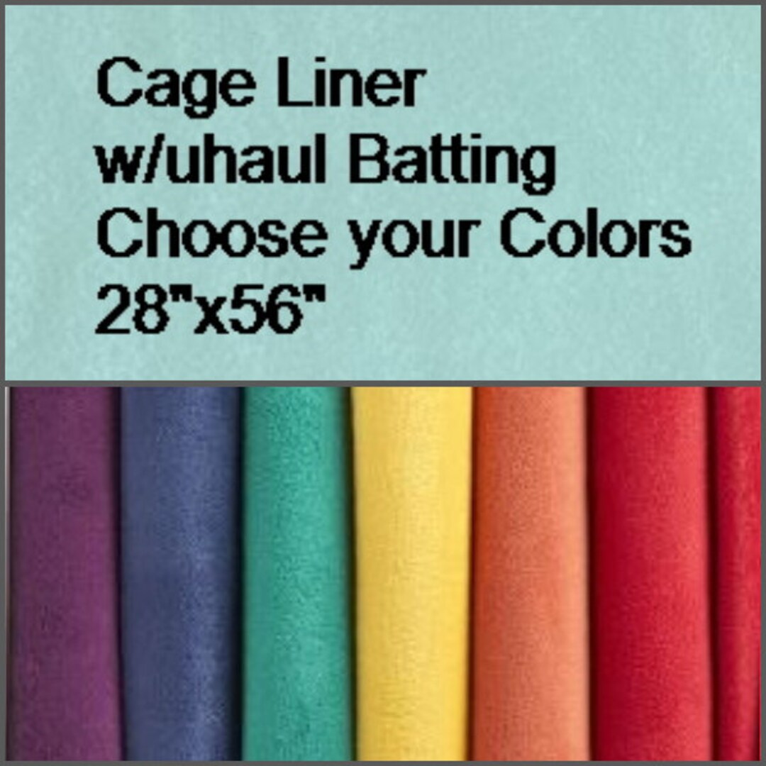 Midwest/cc Cage Liner Pad, 56inx28in, Absorbent, Made to Order, Solid Color Fleece, Choose Your