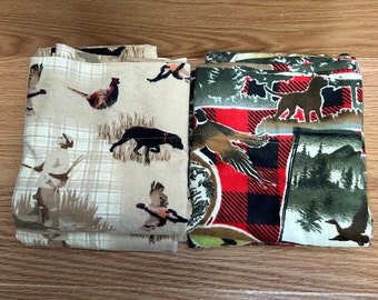 Duck Hunter Standard/Queen Bed Pillowcase Pairs, Choose your Print, Ready to ship