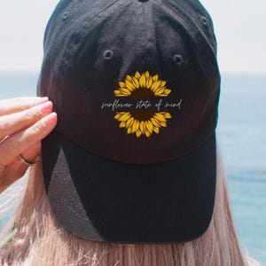 Distressed Baseball Hat Sunflower - Etsy display picture 2