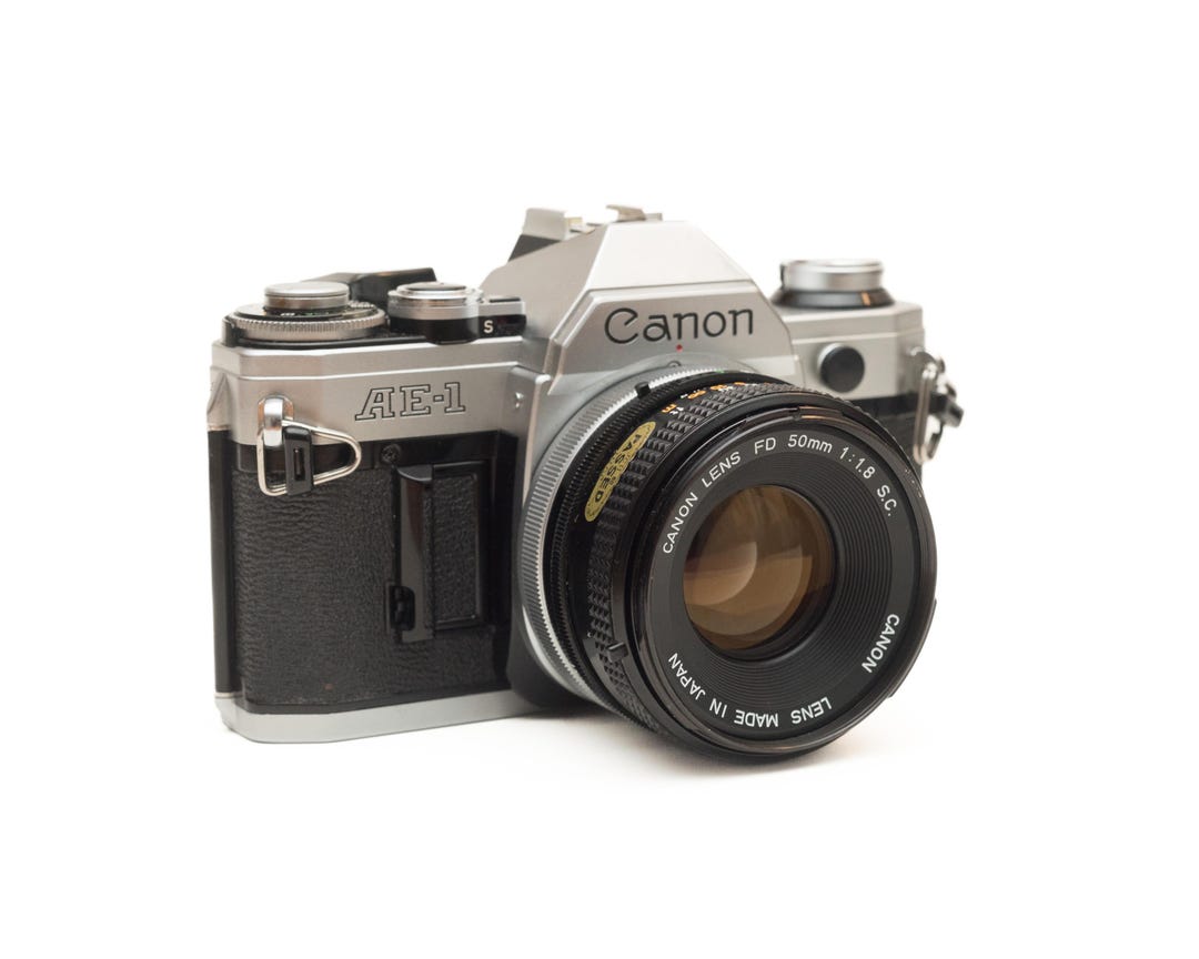 CANON AE-1 Film Camera Silver - Etsy