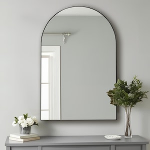 Arch Wall Mirror with Metal Frame - Modern, Elegant Design for Living Room, Bedroom, Hallway & Bathroom