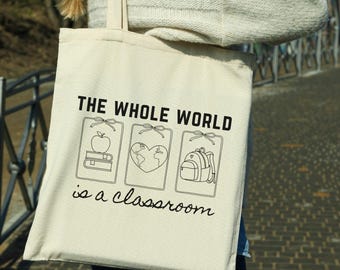 Homeschool Mom Gift Tote Bag: Eco-Friendly Canvas Teacher Bag