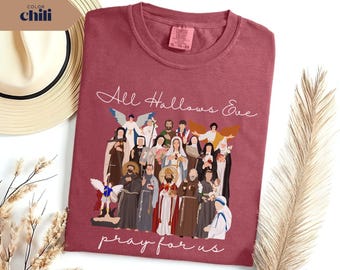 All Hallows Eve Catholic Saints T-Shirt: Fall Faith Tee