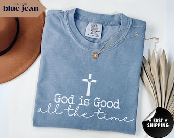 Comfort Colors God Is Good T-Shirt: Minimalist Christian Tee
