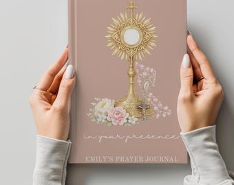 Personalized Catholic Prayer Journal: Custom Name, Catholic Woman Gift,  Holy Hour Notebook
