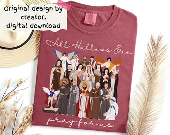 Katholische Heilige All Hallows Eve PNG, T-Shirt Design (digitaler Download)