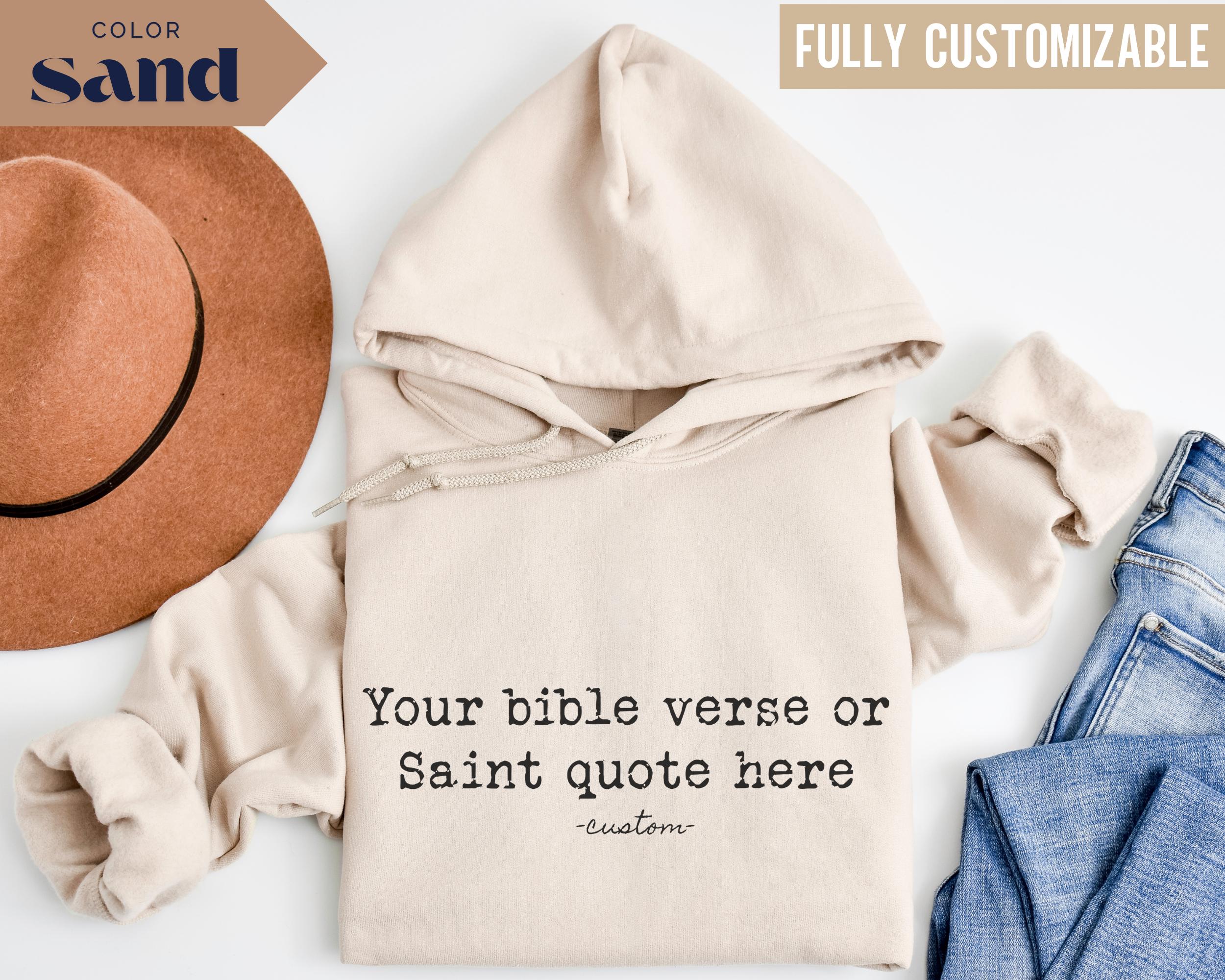 Scripture Hoodies Custom Bible Verse Hoodie: Personalized Christian Gift - Etsy