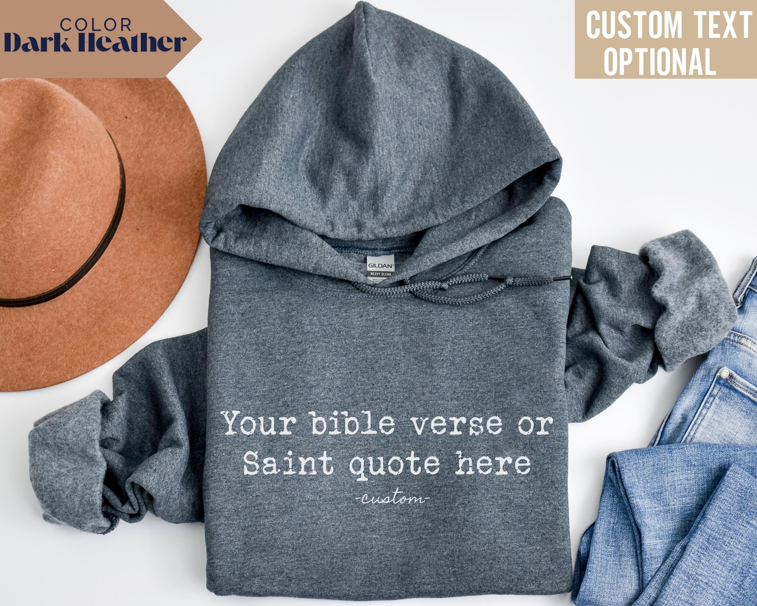 Scripture Hoodies Custom Bible Verse Hoodie: Personalized Christian Gift - Etsy