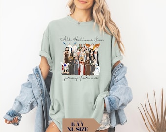 All Hallows Eve Catholic Saints T-Shirt: Comfort Color Catholic Saint Faith Gift Tee