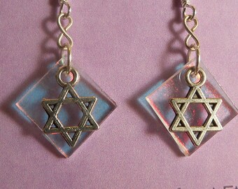 Star of David Dangle Earrings