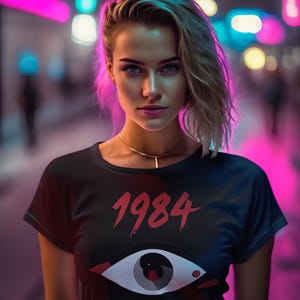 Dystopian T-Shirt, George Orwell Quote Shirt, Political Statement Tee, Rebellion Protest Top, Anti Government Apparel, Big Brother Warning