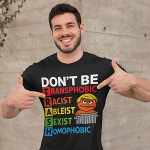 Political Statement Unisex Softstyle T-Shirt, Anti-Trump Tee, Resist Hate Shirt, Activist Apparel, Protest Clothing