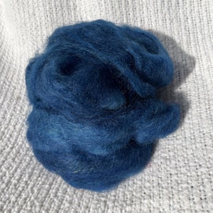 Mohair Roving French Blue 3 oz image 1