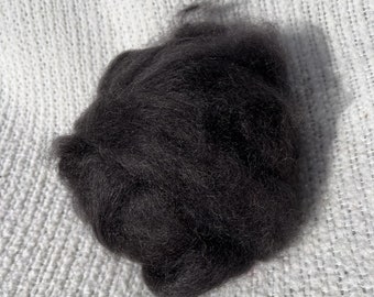 Mohair Roving Black 4 oz