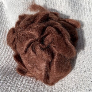 Mohair Roving Brown 4 oz