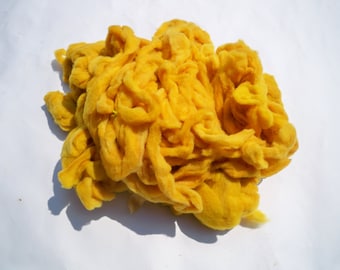 Cormo Roving - Golden Yellow - 8 oz