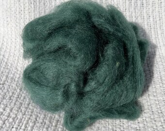 Mohair Roving Forest Green 2 oz