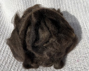 Mohair Roving Dark Brown 5 oz